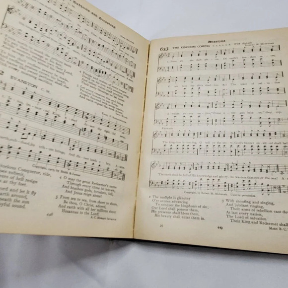 The Methodist Hymnal 1905 Antique Hymn Book By Eaton & Mains - Picture 8 of 9